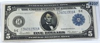 1914 $5 US Blue Seal Bill UNCIRCULATED