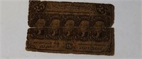 1862 US Postage Currency 25 Cents NICELY CIRC