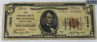 1929 US $5 Brown Seal Bill XF