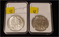 2011 & 2012 American Eagle Silver Dollars