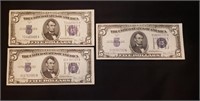 3-1934D Near Unc. $5 Silver Certificates