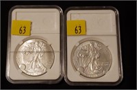 2019 & 2020 American Eagle Silver Dollars