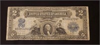 1899 MiniPorthole $2 Silver Large Certificate