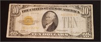 1928 $10 US Gold Certificate