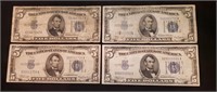 4-1934 $5 Silver Certificates