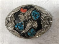 Oval Belt Buckle with Possible Sterling Wings