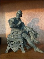 Antique Cast Iron Shakespeare Statue