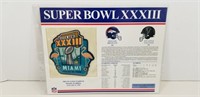 Official NFL Super Bowl 33 Football Patch