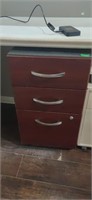Three drawer cabinet no keys