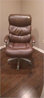 Lazyboy  brown office chair, has wear needs