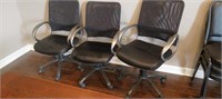 8 office chairs needs cleaning and have wear