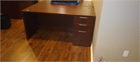 Desk with file drawers