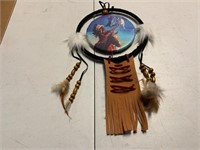 Indian on horse dream catcher
