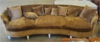 VINTAGE CURVED SOFA OLD HICKORY TANNERY
