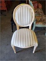 STRIPED OCCASIONAL CHAIR