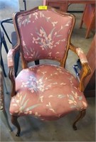 UPHOLSTERED ARMCHAIR-SHOWS WEAR