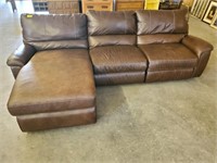 LEATHER SECTIONAL SOFA*