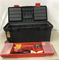 TOOLBOX W/ ELECTRICAL SUPPLIES