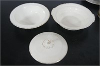 English Serving Bowls - one with lid