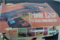 Triple Loop Slot Car Race Track