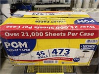 Box Lot POM Toilet Paper (45 Rolls)