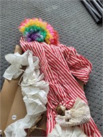 Older clown costume with doll
