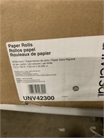 Box of paper rolls