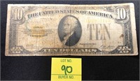1928 $10 Ten Dollar Gold Certificate Notes