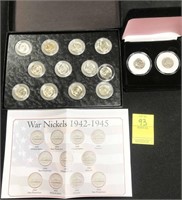 War Time Nickel Collection w/ 1930's