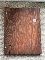 Old time wooden binder