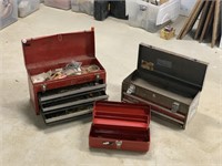 Col. of three tool boxes