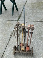 vintage croquet set