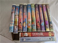 Disney Vhs Movies,Aladdin,Dumbo,101 Dalmations