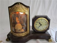 Vintage United Clock Corp Ballerina Musical Clock