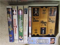 Vhs Movies ,The Titanic,The God Father, Ect