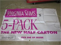 Virgina Slims Hanging Sign & Marlboro Advert