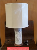 Mid Century Modern Asian Inspired Table Lamp