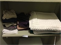 Shelf of Assorted Towels