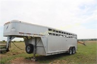 20' Featherlite Aluminum Stock Trailer