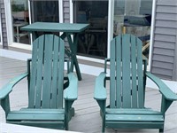 Four Adirondack chairs Two need some repair