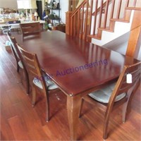TABLE W/4 CHAIRS - APPROX 6.6FTX3FT.4"W