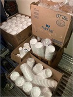 (4) Boxes of Various Styrofoam Cups
