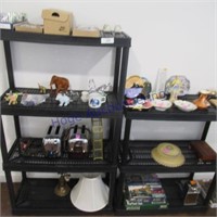 CONTENTS OF SHELF-TOASTERS, NECKLASE, WATCHES