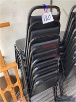 (8) Black Stacking Chairs
