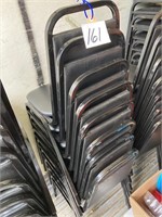 (8) Black Stacking Chairs