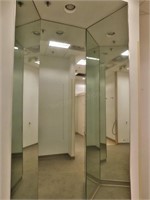 3 way mirror with can light, 98x115