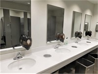 4 sink basins with counter top, 24x156