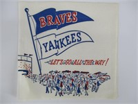 (1) Vintage Milwaukee Braves and New York Yankees