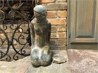 Woman Kneeling Yard Art