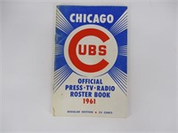 1961 Chicago Cubs Media Guide